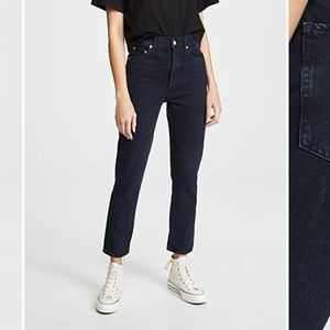 AGOLDE Straight Crop Riley in Satelite